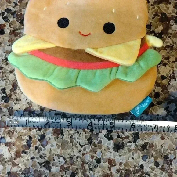 Squishmallow Carl the Burger Zip Up Pouch NWOT - Picture 9 of 9